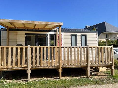 MOBILHOME 4 personnes - "BAHIA Confort +" 27m² - 2 chambres - Terrasse couverte - Lave vaisselle