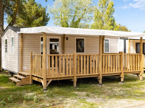 MOBILHOME 4 personnes - Confort 30m² (2 chambres) + Terrasse + TV