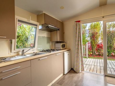 MOBILHOME 2 personnes - 1 chambre avec terrasse