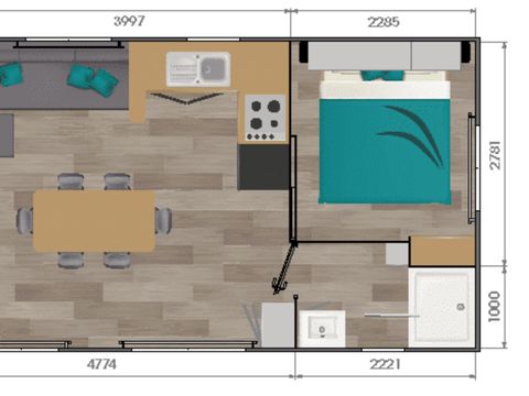 MOBILHOME 8 personnes - Corail 6/8 personnes