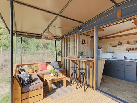 MOBILHOME 4 personnes - Tiny lodge 2 Chambres 4 Personnes, vue mer