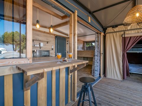 MOBILHOME 4 personnes - Vue Mer Tiny lodge 2 Chambres 4 Personnes 