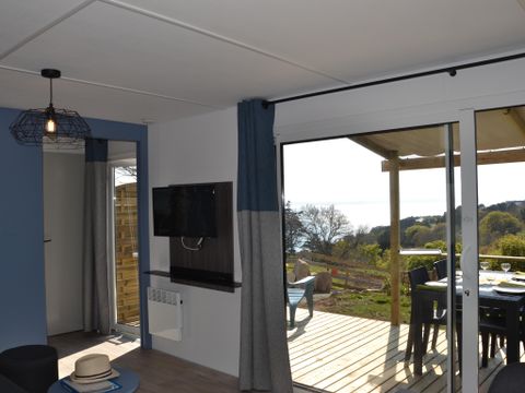 MOBILHOME 4 personnes - PRESTIGE VUE MER exceptionnelle !