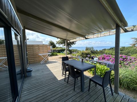 MOBILHOME 4 personnes - PRESTIGE VUE MER exceptionnelle !