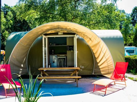 Tente en toile et en bois 4 personnes - Coco Sweet sans sanitaires
