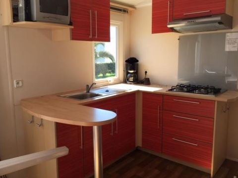 MOBILHOME 4 personnes - Mobil home Confort 27m² - 2 chambres - terrasse couverte 4 pers