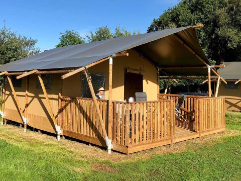Tente en toile et en bois 4 personnes - Tendi tente Safari