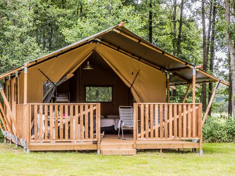 Tente en toile et en bois 4 personnes - Tendi tente Safari