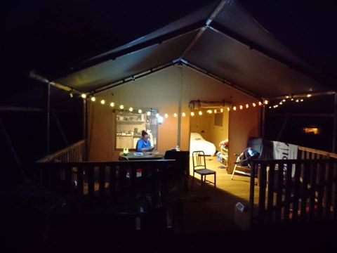 TENTE TOILE ET BOIS 4 personnes - Tendi tente Safari