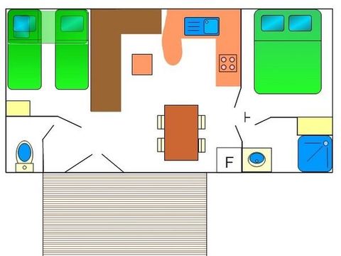 MOBILHOME 5 personnes - Caraïbes
