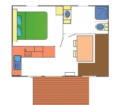 MOBILHOME 2 personnes - BALI