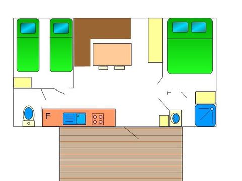 MOBILHOME 4 personnes - MERCURE