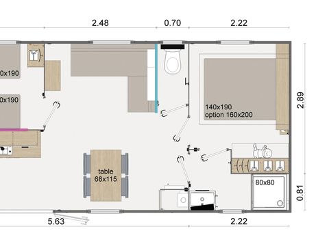 MOBILHOME 4 personnes - LODGE