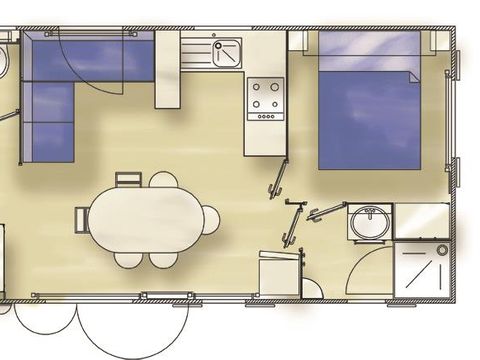 MOBILHOME 6 personnes - Confort (3 chambres)
