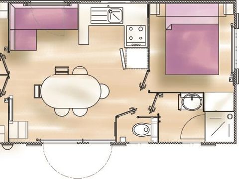 MOBILHOME 6 personnes - Grand Confort (3 chambres)