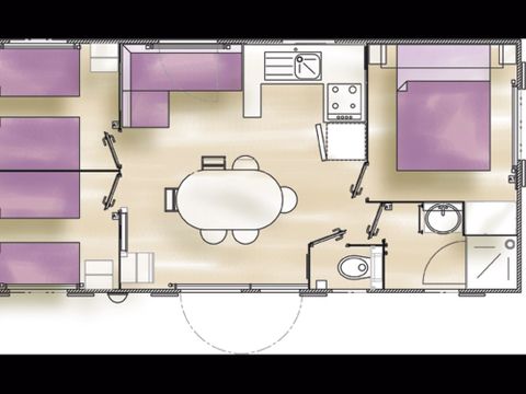 MOBILHOME 8 personnes - Prestige (3 chambres)