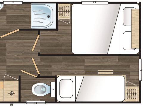 HÉBERGEMENT INSOLITE 4 personnes - Roulotte (2 chambres)