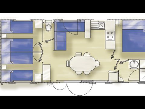 MOBILHOME 6 personnes - Classique (3 chambres)