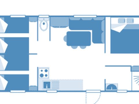 MOBILHOME 6 personnes - Cottage Normandy 6p 3ch ***