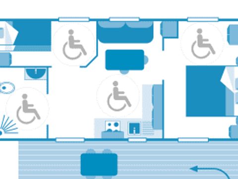 MOBILHOME 4 personnes - Cottage 4p 2ch **** PMR