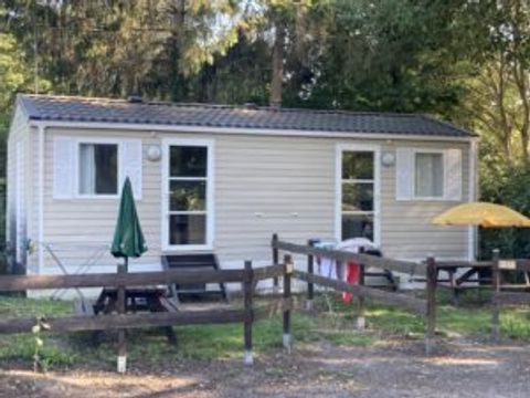 MOBILHOME 1 personne - 02-Mobil-Home Mitoyen Standard 17m2 (1ch - 1 pers.) + TV + Clim 