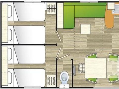MOBILHOME 6 personnes - Cottage BAOBAB