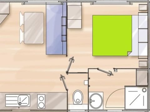 MOBILHOME 2 personnes - Mobil home Bonsaï