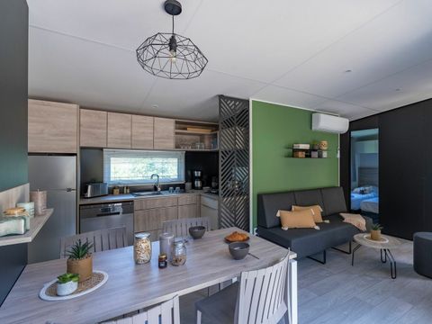 MOBILHOME 6 personnes - COTTAGE OTELLO 6p 3ch 2SdB PREMIUM