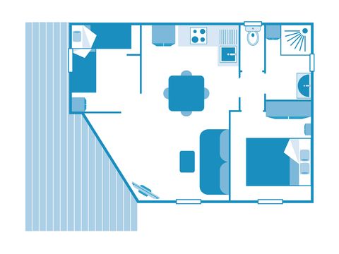 CHALET 4 personnes - CHALET vue mer 4/5p 2ch ***