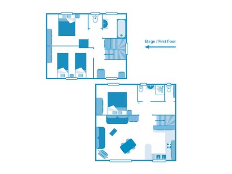 VILLA 6 personnes - VILLA vue mer 6p 3ch PREMIUM