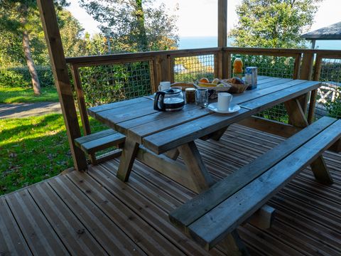 CHALET 2 personnes - Chalet premium - 18 m² - 1 chambre vue mer