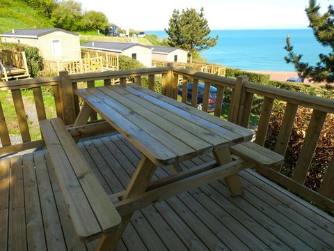 HÉBERGEMENT INSOLITE 4 personnes - Roulotte - 20 m² - 2 chambres vue mer