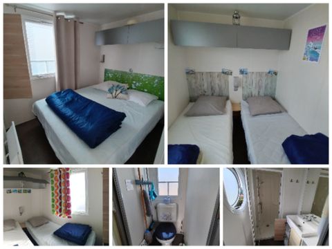 MOBILHOME 6 personnes - Mobil-home n°108, 5 lits, piscine, mer à 10min