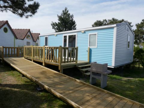 MOBILHOME 4 personnes - PMR 2 CHAMBRES plaque gaz réfrigérateur vaisselle télévision