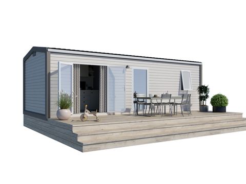 MOBILHOME 4 personnes - MOBIL HOME CONFORT +  DIM   2 CHAMBRES plaque induction refrigerateur lave-vaisselle télévision vaisselle grille pain bouilloire seche cheveux