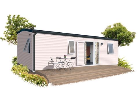 MOBILHOME 4 personnes - MOBIL HOME CONFORT + DIM       2 Chambres avec 2 salles de bain et 2 wc plaque induction lave vaisselle séchoir cheveux  grille pain television     bouilloire vaisselle télévisionilloiren bouilloire