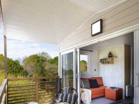 MOBILHOME 4 personnes - 24m² Confort (2 chambres) avec Terrasse semi couverte 7,5m²