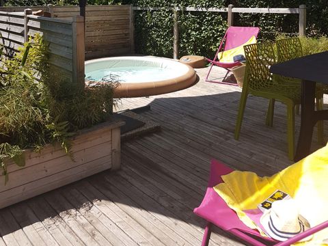 LODGE 4 personnes - Lodge Les Voiles 35m² Premium avec Spa (2 chambres)