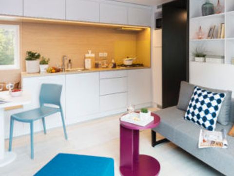 LODGE 4 personnes - Lodge Les Voiles 35m² Premium avec Spa (2 chambres)