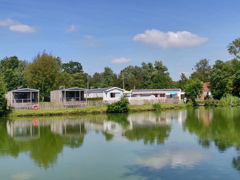 Mobilhome 4 personnes - 2 chambres - Vue étang- lits gigogne