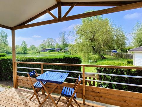 Mobilhome 4 personnes - 2 chambres - Vue étang- lits gigogne
