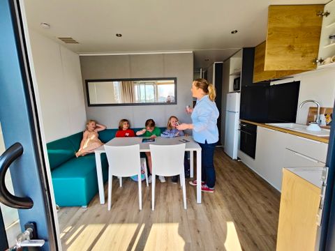 Mobilhome 4 personnes - 2 chambres - Lits superposés - Vue étang