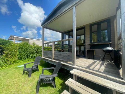 Mobilhome 4 personnes - 2 chambres - Lits superposés - Vue étang