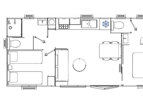 MOBILHOME 6 personnes - GRAND BAY