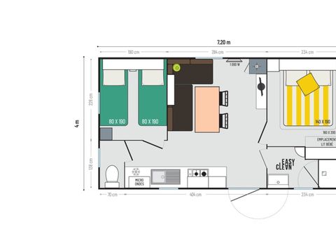 MOBILHOME 4 personnes - Mer'Cure