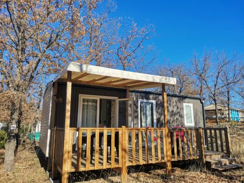 MOBILHOME 4 personnes - Premium 29m² - 2 chambres + terrasse semi-couverte + TV + LV + clim + draps inclus