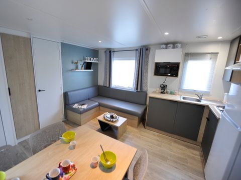 MOBILHOME 6 personnes - Confort Plus 3 chambres Entre 30 et 35 m²  -5ans