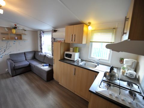 MOBILHOME 6 personnes - Confort 3 chambres - Entre 30 et 35 m²  +5ans