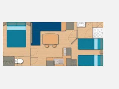 Mobilhome 4 personnes - 2 chambres