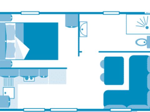 MOBILHOME 2 personnes - Cottage 2p 1ch ****